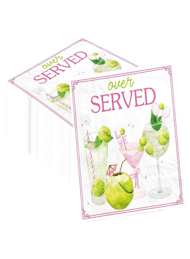 Greencian 100 Pcs Tennis Paper Napkins 3 Ply Tennis Drinks Disposable Absorbent Hand Towels Sports Theme Guest Napkins for Bridal Showers Bachelorette Party Dinner Bathroom Kitchen Decorations - Image 1